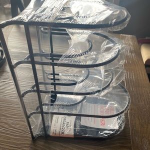 5 tier cast iron pan rack/organizer